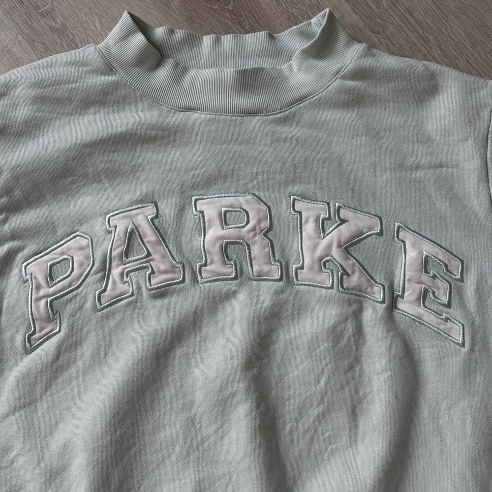 PARKE light blue mock neck crewneck - Picture 6 of 6